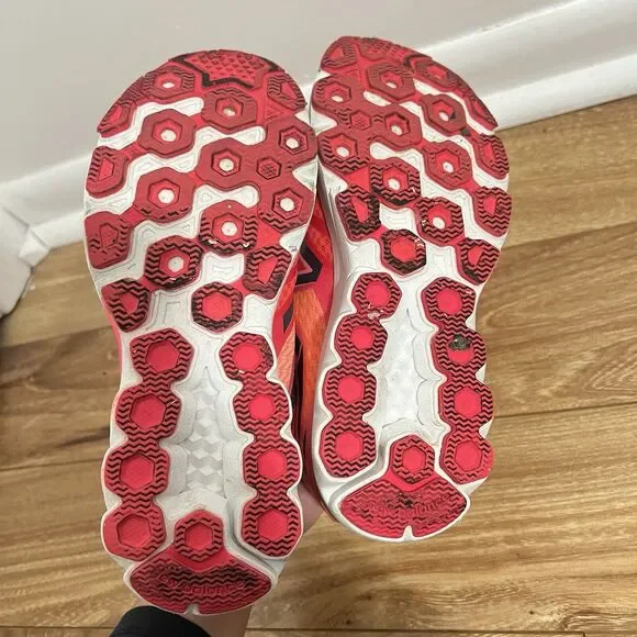 NEW BALANCE 3190 V2 Sneaker Size 8 Trainers Orange Pink Synthetic Women Coral - Picture 5 of 9